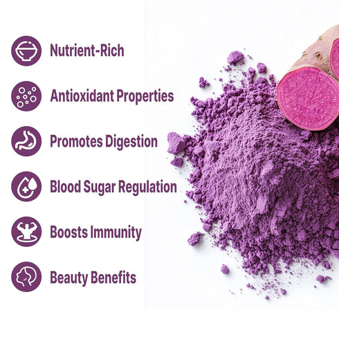 UNLEASH'D ORGANIC 16 oz 100% Immune Unleashd Organic Purple Potato Powder | Pure & Natural Superfood | Rich