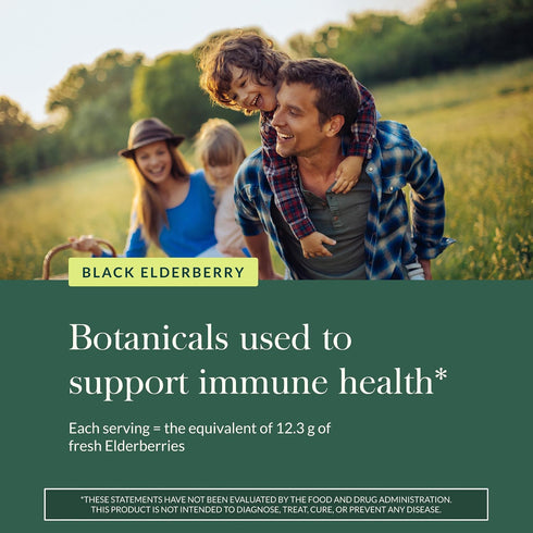 Gummies Immune Immune 120 Gummies (60 Gaia Herbs Black Elderberry (Sambucus nigra) Extra Strength - Delicious Support