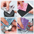 20 Pcs Microfiber Cleaning Cloth, Cute Paisley Waves Design for Eyeglasses, Camera Lens, 6 x 6 Inches