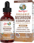 MaryRuth Organics USDA Organic Mushroom Complex | NonGMO, Vegan Herbal Liquid Drops Supplement with Lion's Mane, Reishi