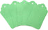 LWR CRAFTS 100 Hang Tags Scalloped Top Rectangle with Jute Twines - 2 3/4" x 1 9/16", Green