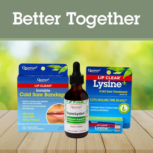 SuperLysine+ Liquid Immune Support Supplement, Quantum Health, 2 Ounce, Powerful Daily Wellness Blend