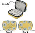 Naanle 7 Custom Pill Box Day Pill Case Bag Daisy Flowers Personalized Name Travel Pill Organizer Bag with Zipper