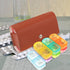Uonlytech Weekly Pill Organizer Storage Container, Portable Dustproof Moisture-Resistant Plastic Medicine Case