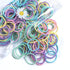 Youxuan Small Hair Elastics for Girls, 100 PCS Soft Comfy Rubber Bands, Multi Color Hair Ties