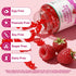 Gummies 60 Count Fiber for Digestive Health & Regularity, Sugar-Free High Fiber Supplement for Adults & Kids, Soluble