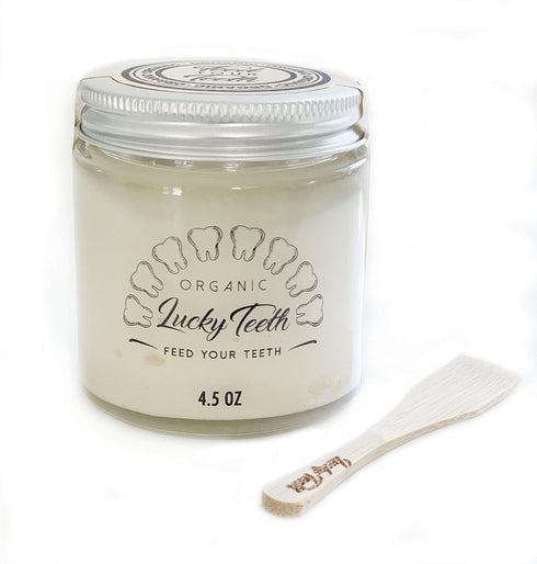 Lucky Teeth (4.5 oz 1 Pack) Organic Toothpaste-All Natural, Remineralizes and Fortifies Teeth and Gums.