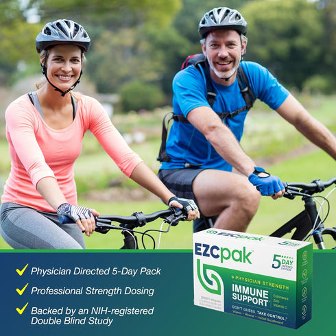 EZC Pak 5-Day Immune Support Booster - Vitamin C, Zinc, Echinacea, Immune Support Supplement for Adults
