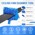 LIYFUHY 72" 4 Ceiling Fan Cleaner Duster with Extension Pole & Reusable Pads, High Ceiling Fan Blade Cleaning Tool