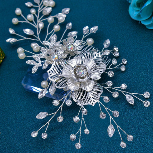 Wedding Hair Pieces for Brides, Elegant Rhinestone Bridal Hair Comb, Wedding Hair Accessories for Bridesmaid