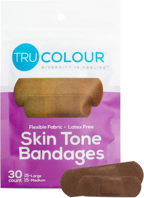 Skin Tone Dark Brown-Black, Single Pack (30-Count, Purple Bag)