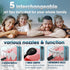 Nicwell Water Dental Flosser Teeth Pick, 4 Modes Oral Irrigator, Portable & Rechargeable, IPX7 Waterproof