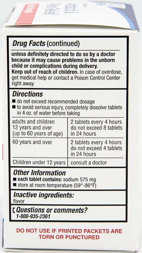 Quality Choice Extra Strength Effervescent Antacid and Pain Relief Tablets, 24 Effervescent Tablets