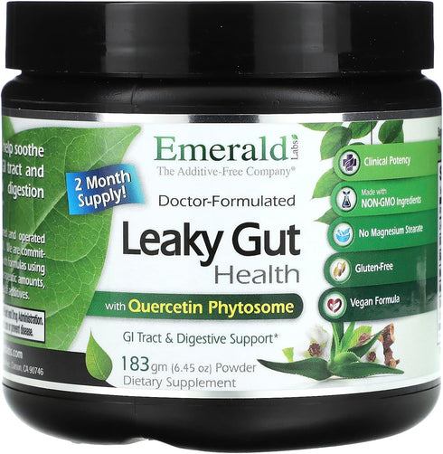 Emerald Labs Leaky Gut Health Supplement, Digestive Support with DGL Licorice, 6.45 oz