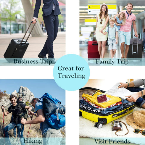 Hooqict 4 Pack Travel Toothbrush Case - Portable Toothbrush Holder for Traveling, Camping, Home, School