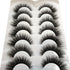 Pooplunch False Eyelashes, Cat Eye Wispy Extensions Faux Mink Lashes, Pack Short Natural Volume Fake Eyelash Strips, 7