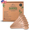 100 Count Eco-Friendly Heavyweight Bamboo Spoons 6" - Durable, Heat Resistant, Comfortable Alternative to Plastic