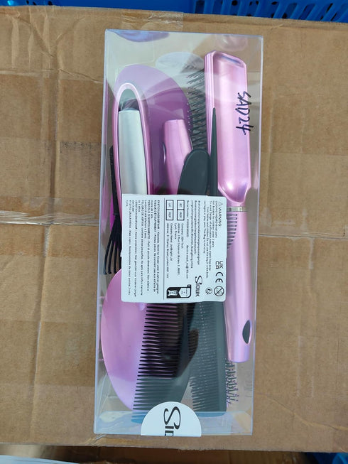 SIQUK 7 Pcs Hair Styling Set for Women and Men: Round Brush, Paddle Brush, Detangling and Wet/Dry Brushes