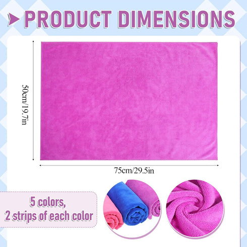 Xosjska 10 30" 20" Pcs Extra Large Microfiber Cleaning Cloth, x Washable Reusable Large Floor Cloth Rags Multicolor