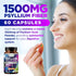 Psyllium Husk Capsules 1500mg | Natural Soluble Fiber Supplement for Digestive Health, 60 Capsules, Non-GMO, Gluten-Free
