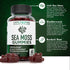 Irish Sea Moss Gummies 3000MG - 60 Gummies with Irish Sea Moss, Bladderwrack & Burdock Root for Essential Vitamins
