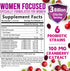 Probiotic Gummy for Women - Digestive Health Support, 3 Billion CFU Womens Probiotic for Vaginal pH, Urinary & Immune Support, 6 Diverse Strains w/ Cranberry, Non-GMO Probiotics - 60 Gummies