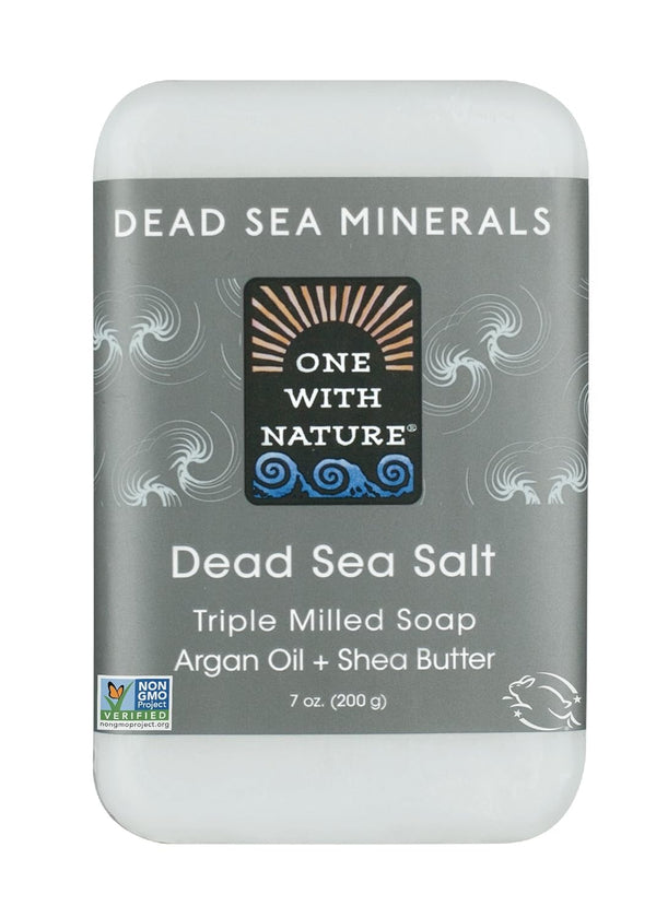 One With Nature Dead Sea Mineral Salt Soap, 7 Oz