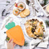 SWETRACE 24pcs Carrot Shaped Disposable Paper Plates Multi-function Household Dinner Plates for Party Gathering