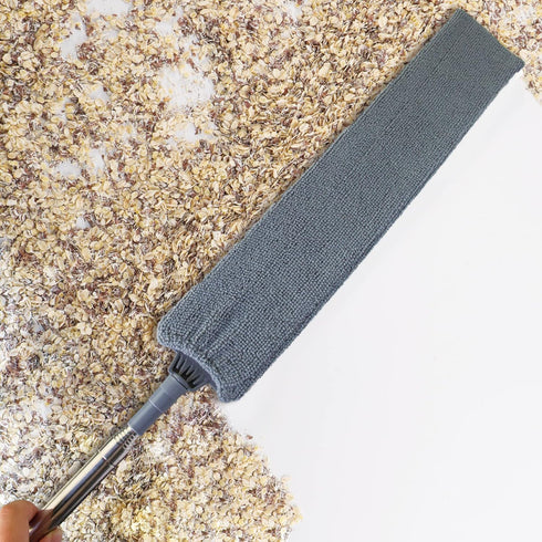 Retractable Gap Dust Cleaner with Extension Pole, Cleaning Tools with 3 Microfiber Dusting Cloths, Long Handle Duster