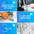 DISIWENE Pumice Cleaning Stone with Handle for Toilet Bowl, Hard Water Ring Remover for Bath, Pool, Kitchen, Household