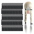 MEEDEE 100 Pack Black Elastic Hair Ties No Crease Soft Ribbon Ouchless Hair Ties for Women