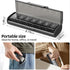 ZHIYES 2 Packs 1 Weekly Pill Organizer Time a Day - White & Black