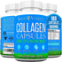 Collagen Peptides Capsules - Grass-Fed Hydrolyzed Protein Supplement for Skin, Hair, & Nails, 180 Capsules