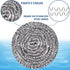 Stainless Steel Scrubber Scrubbing Pad, Magic Eraser Sponges for Clean Pot Pan and Broiler Rack, 10Pcs