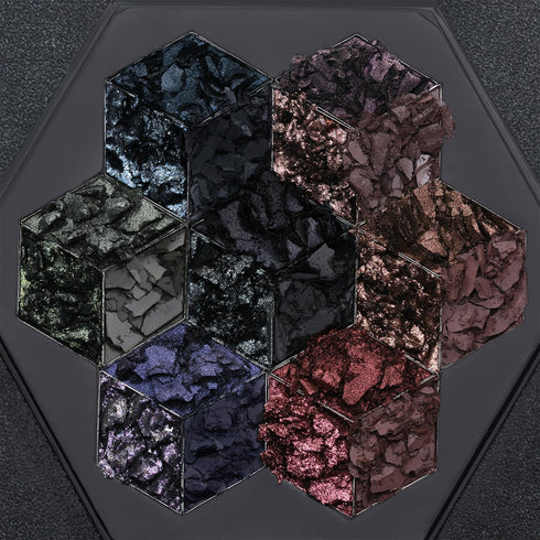 Black Smokey Eyeshadow Makeup Palette - Dark Glitter Shimmer Matte Palettes for Halloween Goth Make Up, 21 Colors