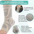 INDEEMAX Copper Infused Ankle Brace for Sprained Ankle, Ankle Compression Sleeve Support for Women & Men, Achilles