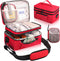 Tesuko Medicine Bag for Traveling with Portable Small Pouch, Double Layer Pill
