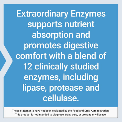 Life Extension Extraordinary Enzymes - Digestive Health Support, Non-GMO, 60 Capsules