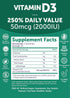 Vitamin D3 Gummies for Adults and Kids - Non-GMO, 2000IU Supplement for Immunity, Bone and Mood Support, 60 Count