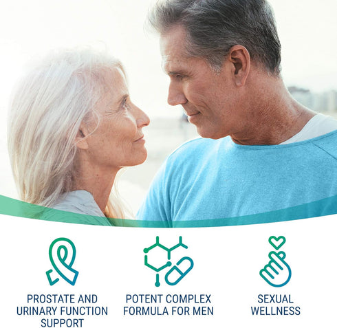 Best Over-the-Counter Prostate Support Supplement for Men - 600 mg Saw Palmetto, 300mg Pygeum, 60 Capsules
