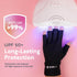 SUNUV LED Gloves for Gel Nails, UPF 50+ Anti UV Gloves for Nail Techs, Professional UV Gloves
