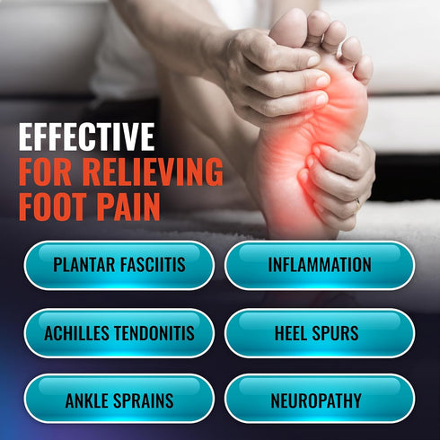 Compression Socks for Plantar Fasciitis - Ankle Compression Sleeve for Heel Spurs, Foot Swelling & Fatigue (1 Pair)