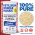 Yerba Prima Psyllium Husk, 12 Ounce - Whole Husk Fiber Supplement, Vegan, No Sugar or Artificial Sweeteners, Non GMO, Gluten Free