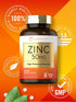 Carlyle Zinc | 50mg | 300 Tablets - Vegetarian, Non-GMO, Gluten Free Supplement | High Potency Formula