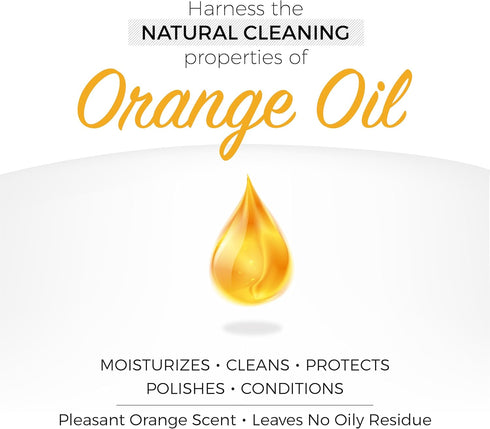 Howard Feed N Wax Wood Polish & Conditioner, Orange Oil Wood Polish, Cleaner for Furniture & Teak