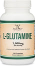 L Glutamine Capsules - 1000mg (120 Capsules) | Non-GMO, Gluten Free, Vegan Friendly, Third Party Tested for Gut Health