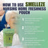 SMELLEZE Reusable Elderly Odor Eliminator Pouch, Nursing Home Deodorizer, 150 Sq. Ft. Coverage