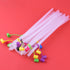 Bendable Straws with Covers Cap - 11 inch Long Flexible Straws, Bendy Drinking Straws Reusable with Covers Cap,