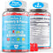 Sugar Free Phosphatidylserine Supplement 100mg, Kids Brain Gummies with Vitamin D3, C for Focus & Memory, 120 Cts