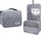 Large Capacity Toiletry Bag with Hanging Hook for Men and Women, Waterproof Travel Cosmetic Bag in Grey